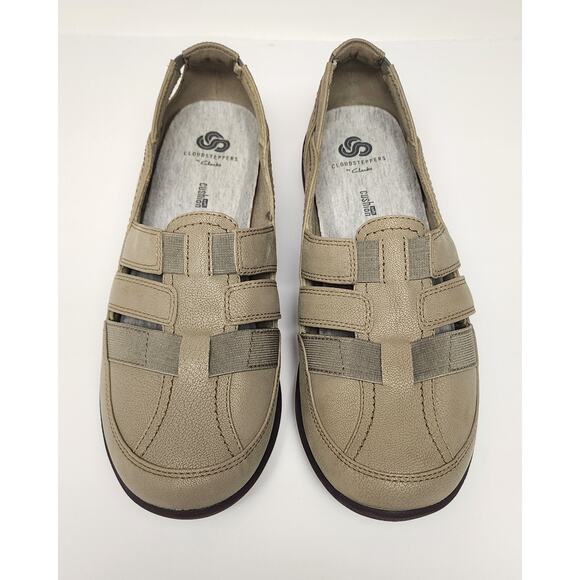 Clarks Cloudsteppers Sillian Stork Fisherman Sand Tan Flat Shoes Size 10M - Picture 9 of 13
